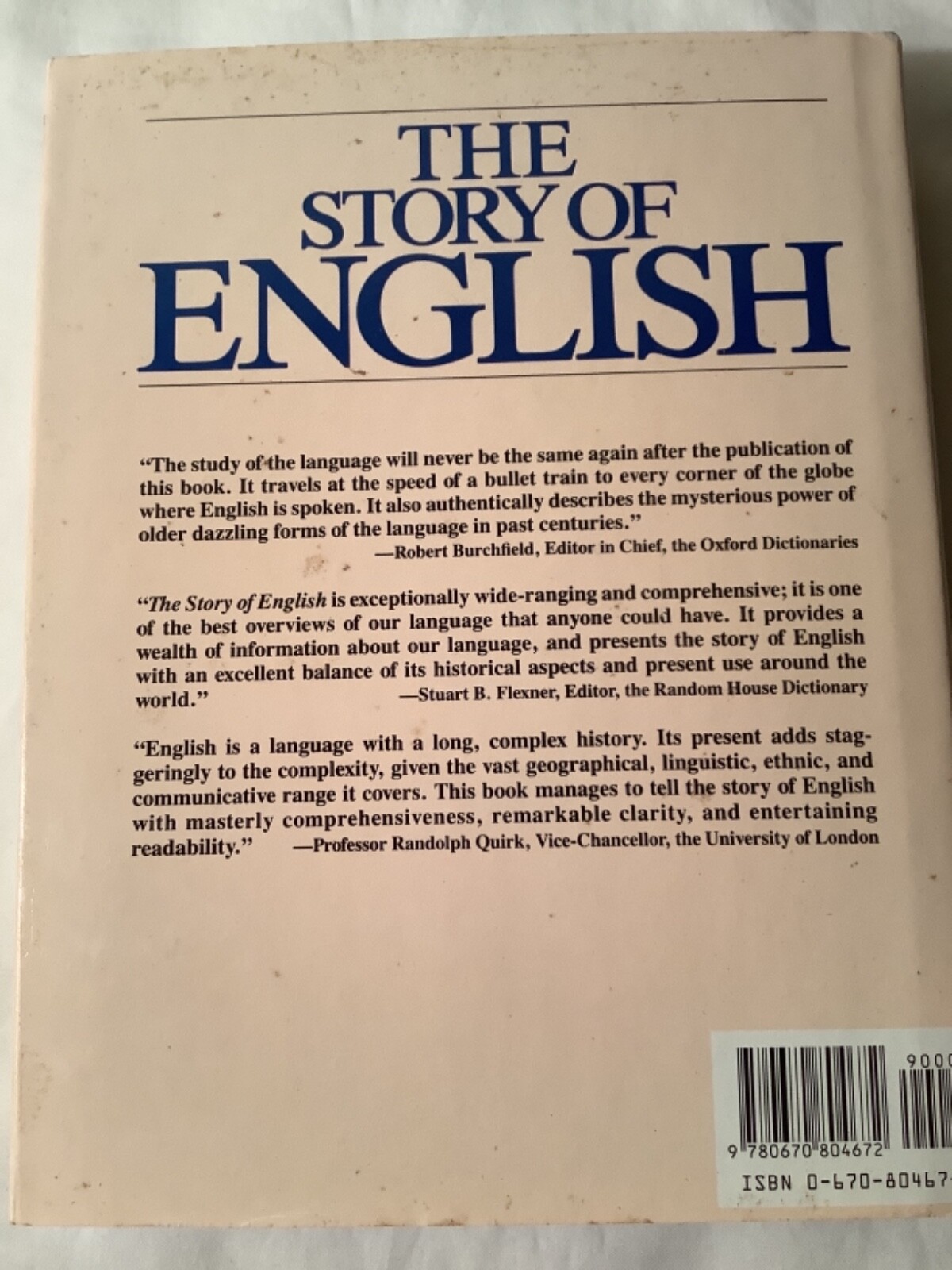The Story Of English ~ Robert McCrum Hardcover