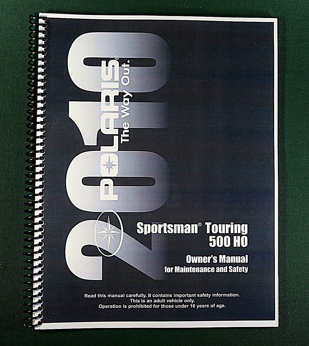 2010 Polaris Sportsman Touring 500 HO Owner’s Manual: 145 Pages & Clear Covers!