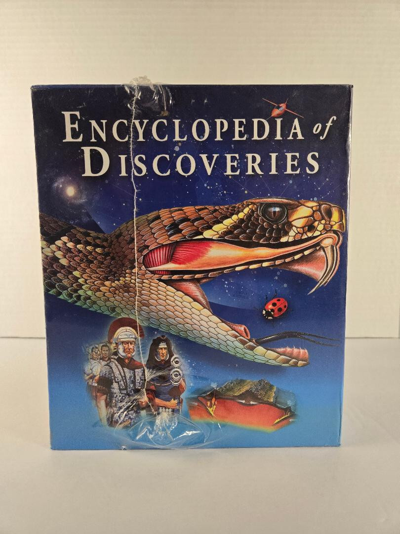 ENCYCLOPEDIA of DISCOVERIES 4-BOOK-BOX SET (4-Vol set: Nat, Sci & Hist, Reptile)