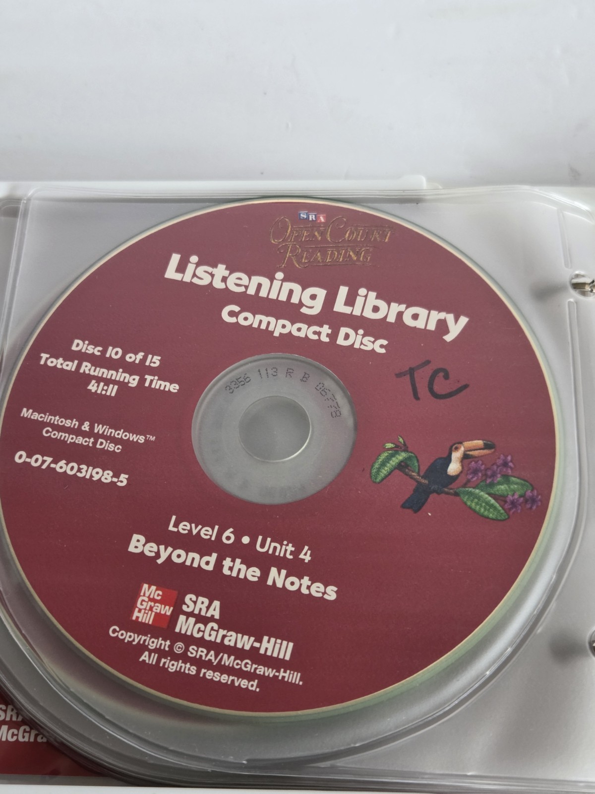 SRA Open Court Reading Preschool Level K Compact Discs Listening Library Level 6
