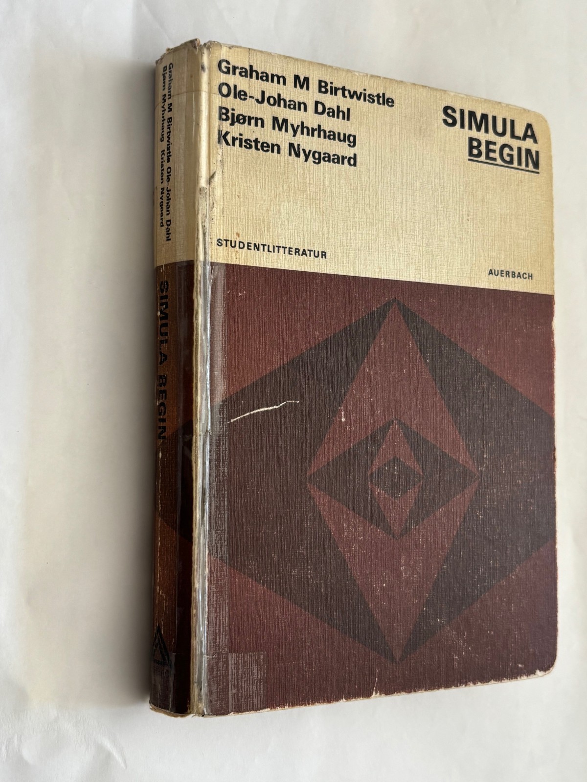 Vintage 1973 SIMULA BEGIN Programming Book Early Object-Oriented Computing