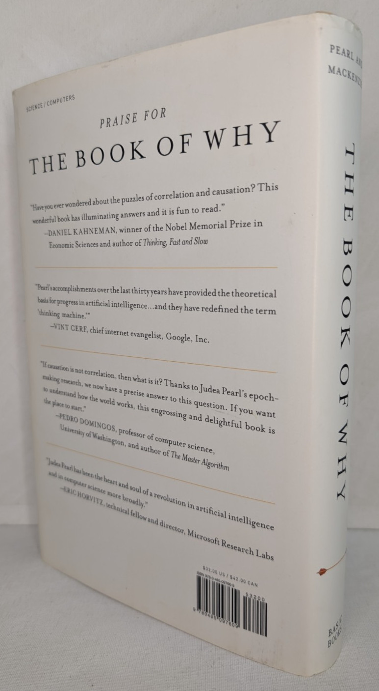Book of Why: The New Science of Cause and Effect by Mackenzie & Pearl HC/DJ VG