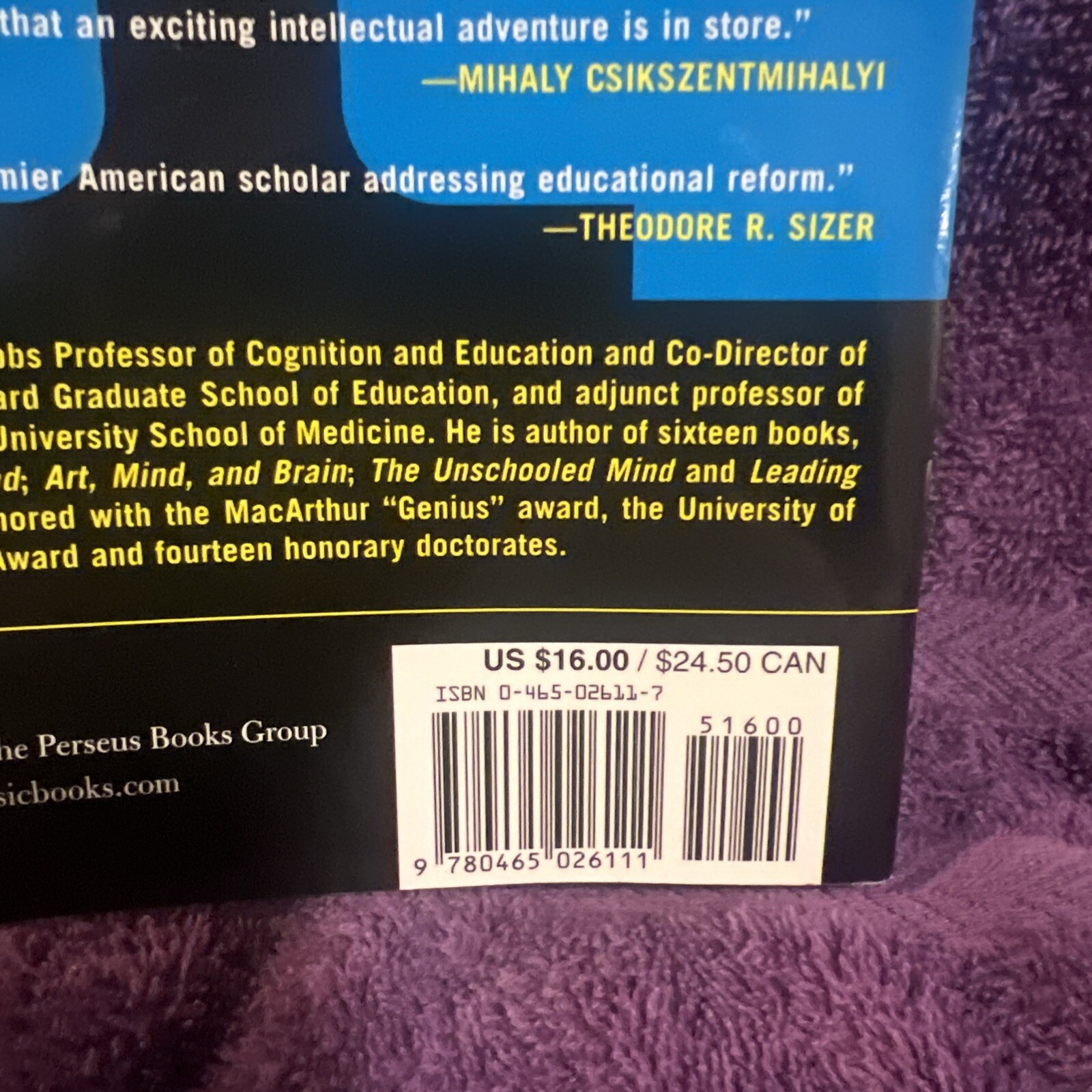 Intelligence Reframed: Multiple In- paperback, 0465026117, Howard E Gardner, new