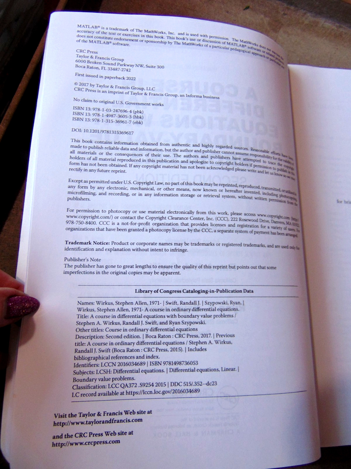 A Course in Differential Equations with Boundary-Value Problems 2nd ed Wirkus