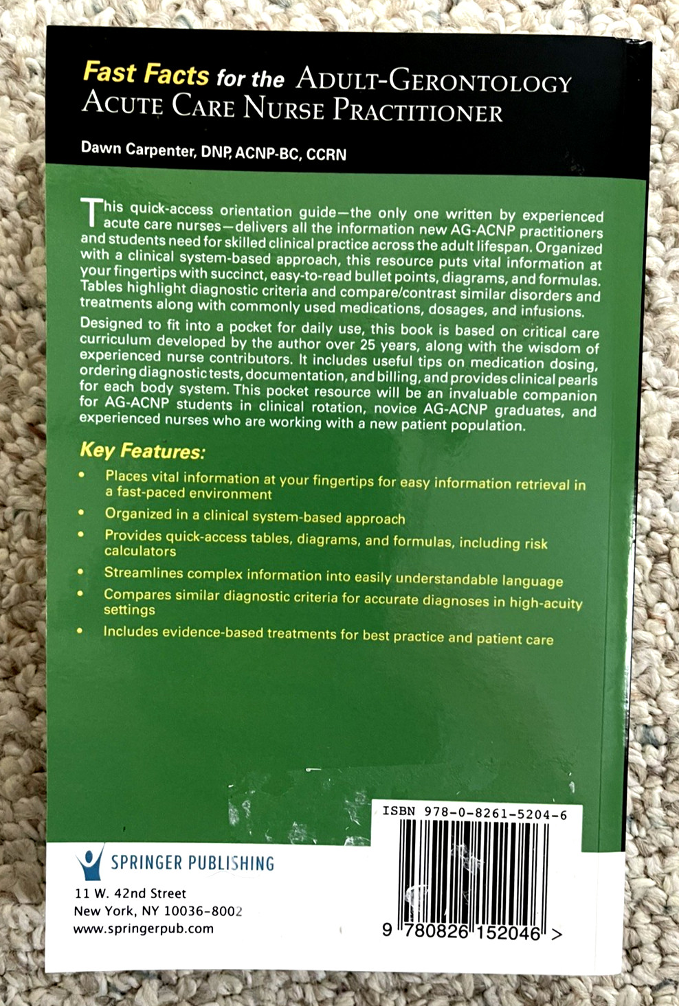 Fast Facts for the Adult-Gerontology Acute Care Nurse Practitioner NEW FastShip