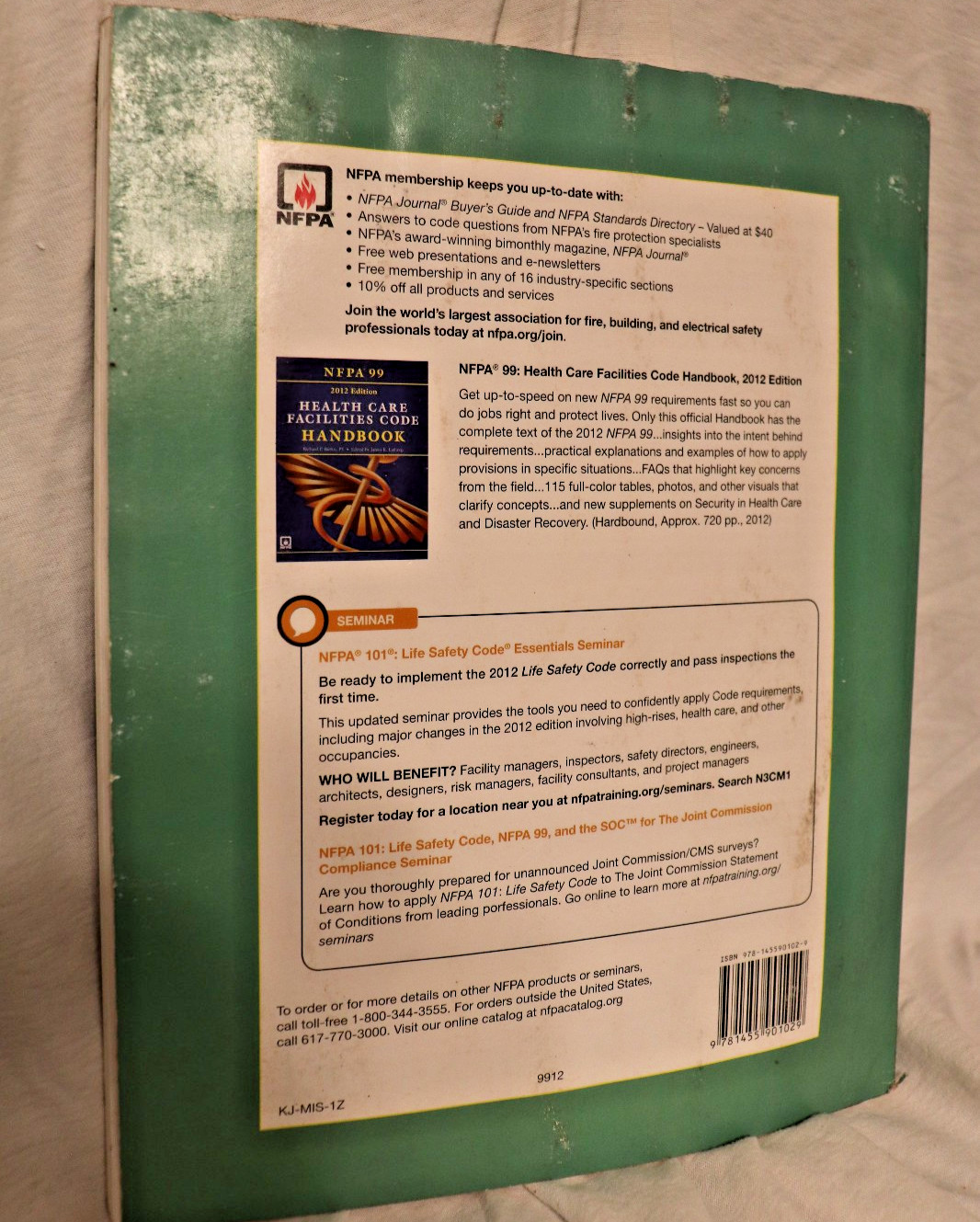 9781455901029 NFPA 99 Health Care Facilities Code 2012 Edition NFPA99 Safety Ins