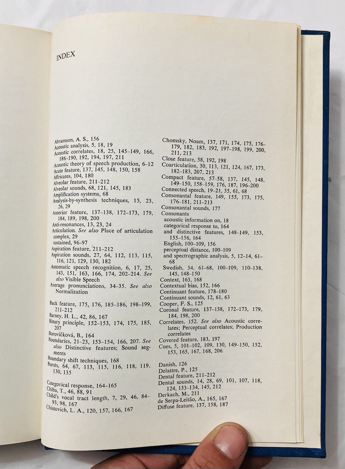 Speech Sounds and Features by Gunnar Fant (1973) MIT Press 1st Ed HC Linguistics
