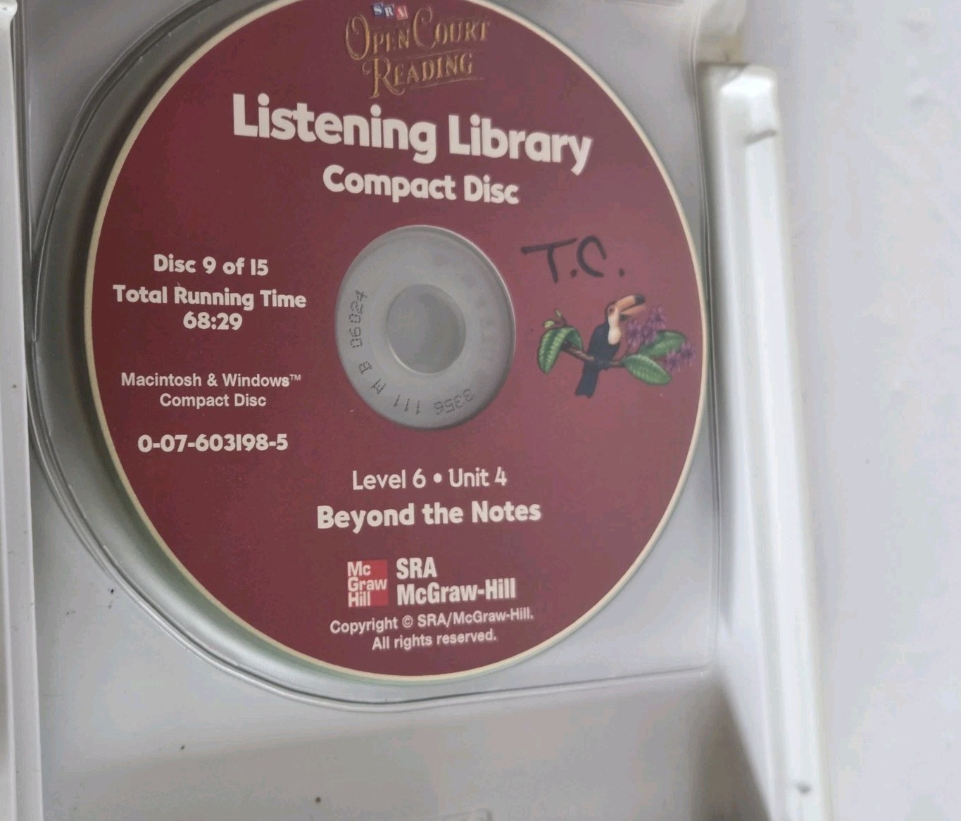 SRA Open Court Reading Preschool Level K Compact Discs Listening Library Level 6