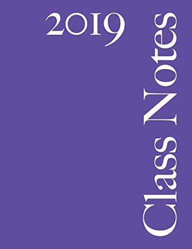 Class Notes 2019: Plum Cover, 108 Pages, Narrow Rule, Ltd. 9781729801918 New-,