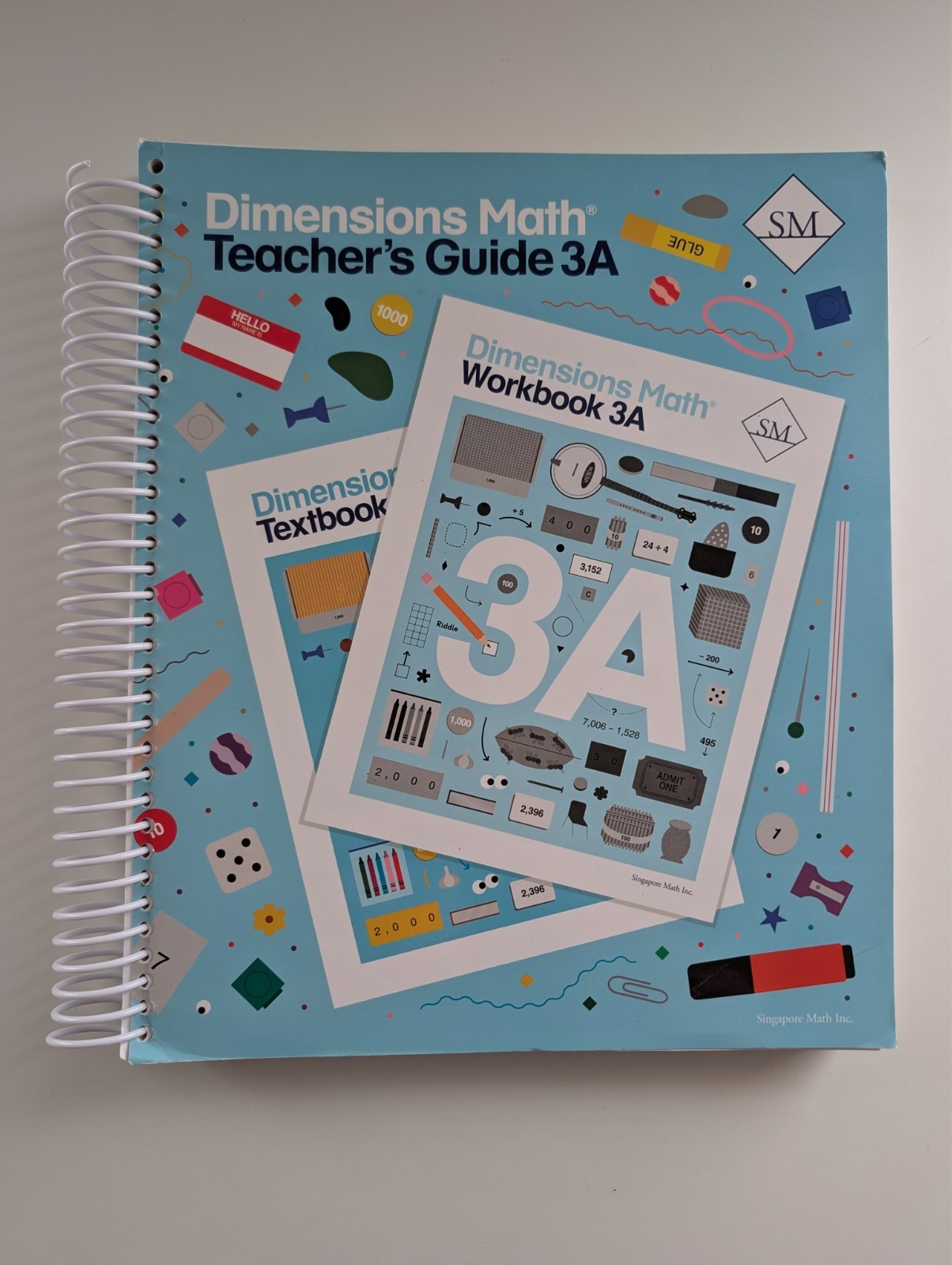 Dimensions Math 3A: Teacher’s Guide, Textbook, Workbook and Tests