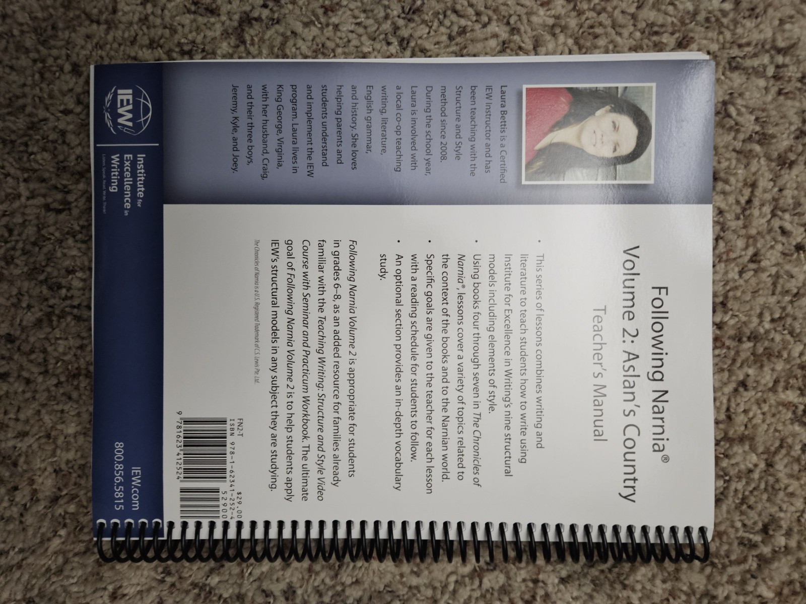IEW Following Narnia Vol 2 Aslan’s Country Student Book & Teacher’s Manual