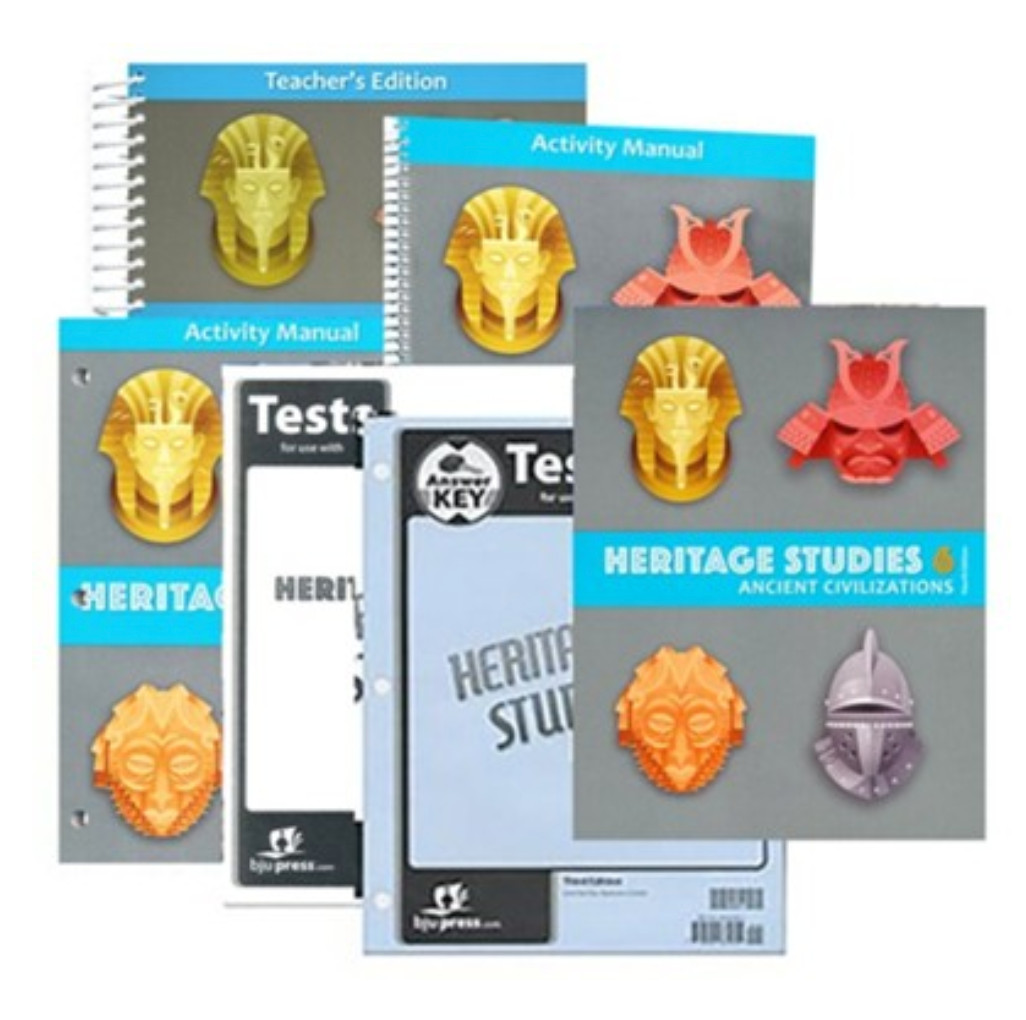 NEW BJU Press 6th grade HERITAGE STUDIES 6 Complete Subject Kit 4th ed HISTORY