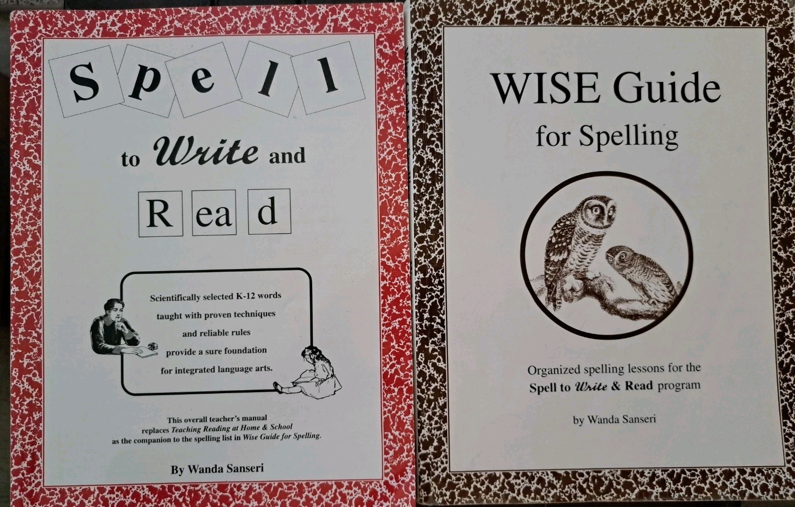 Spell To Write & Read, & WISE Guide for Spelling, Wanda Sanseri -’02, ’03 – GOOD