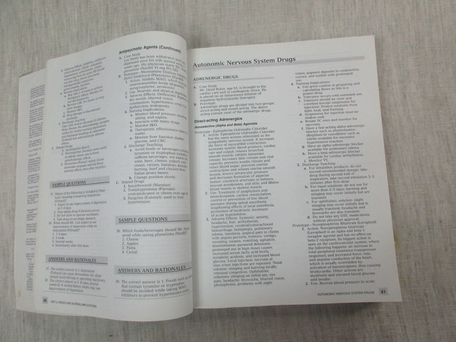 NSNA, NCLEX – RN Review Delmar Cengage Learning 1994 Paperback Judith C. Miller