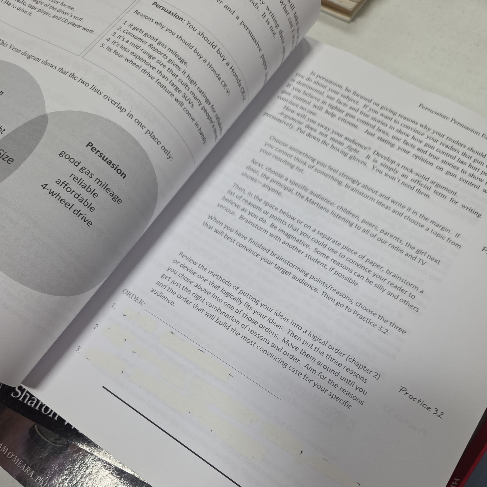 Power in Your Hands Writing in High School, Teacher’s Guide and workbook text