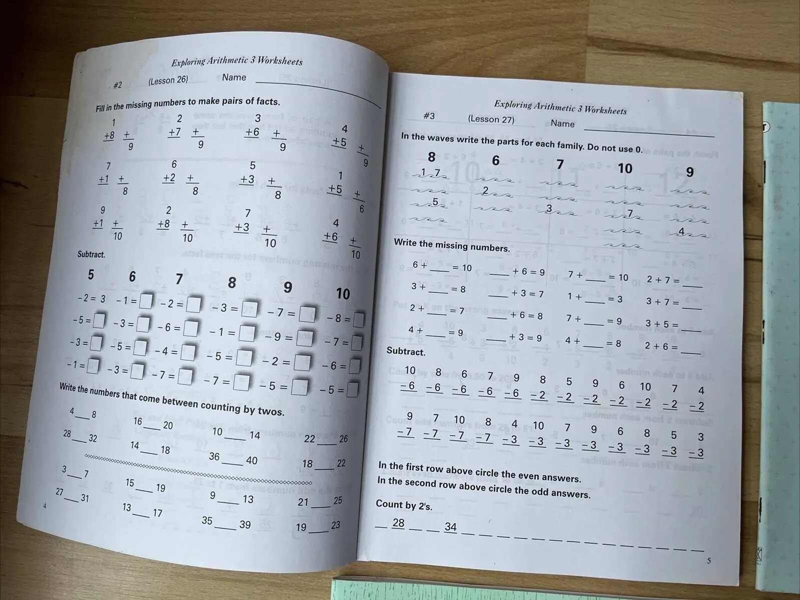 Rod and Staff Grade 3 Exploring Arithmetic Beginning Wisely English Worksheets