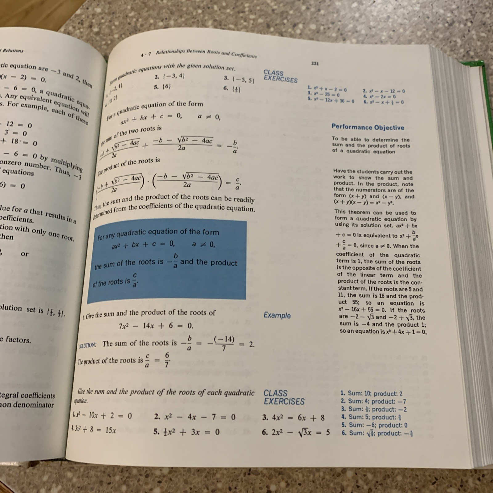 Vintage Teacher’s Edition 1976 – Silver Burdett Algebra Two and Trigonometry