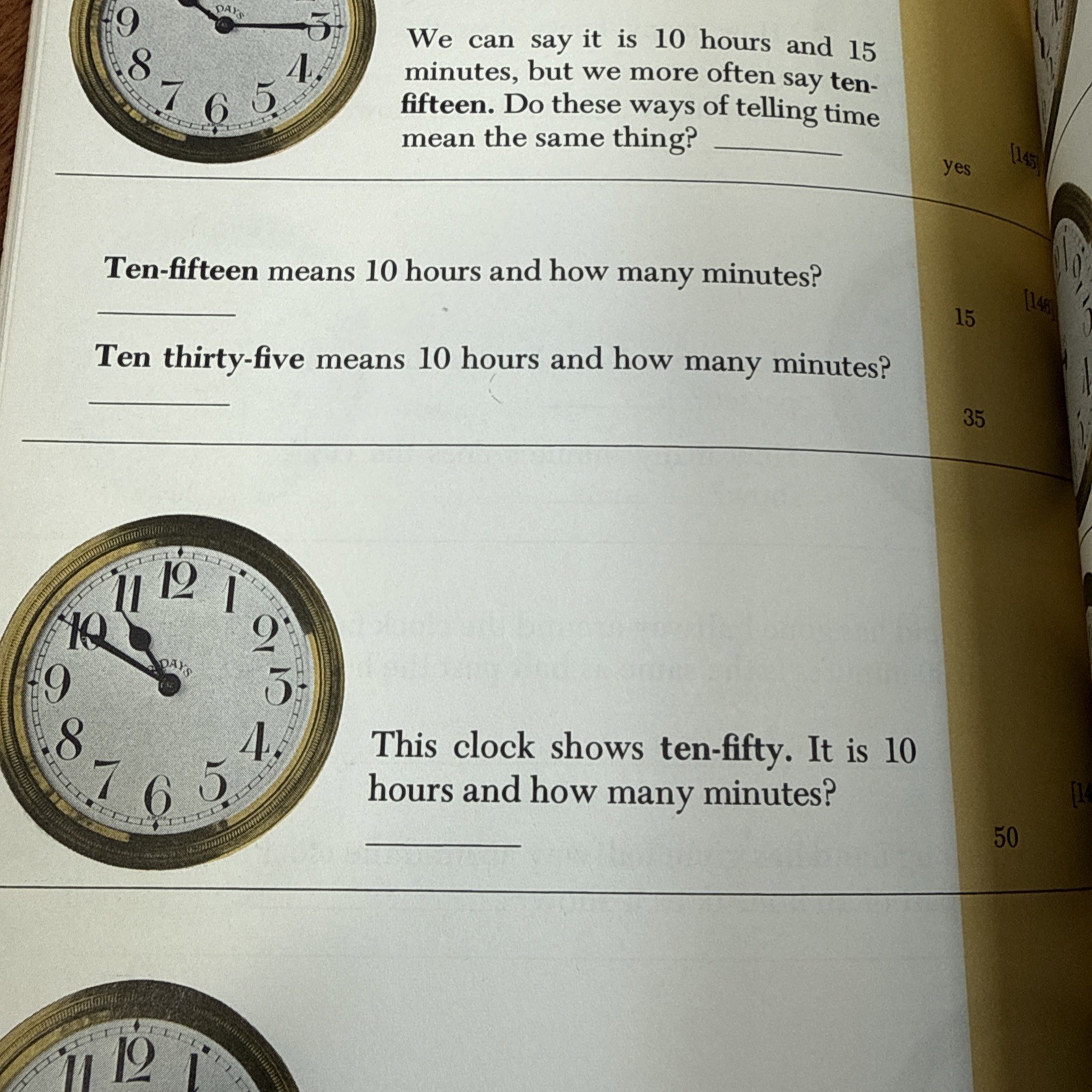Telling Time Step-by-Step Guide Workbook 1963 100 pages of Lessons