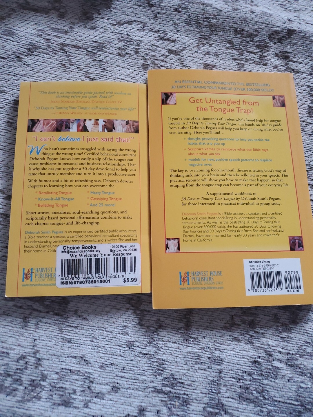 30 Days to Taming Your Tongue: What You Say (and Don’t Say) Incls Workbook