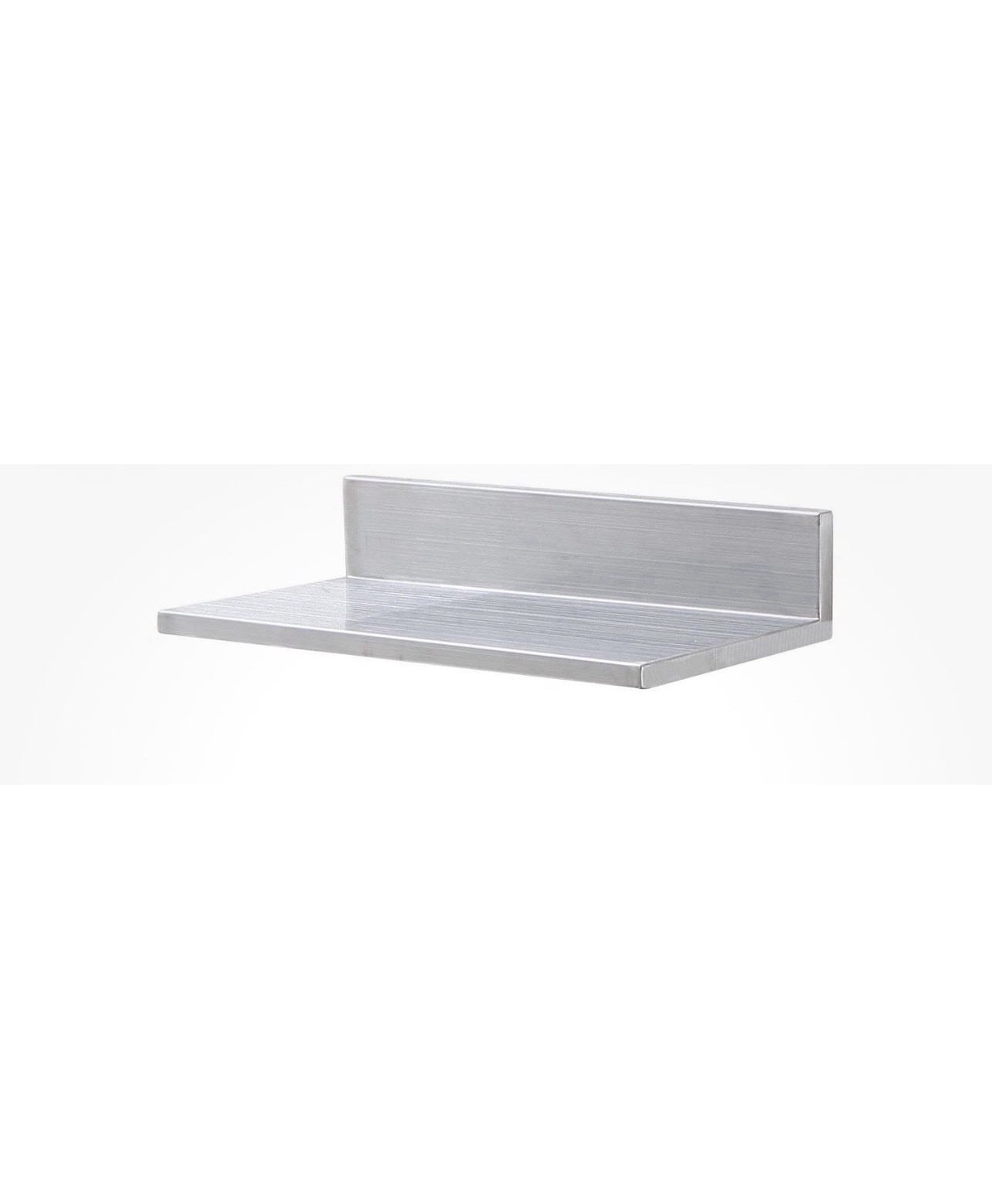 Compact 8.6×16 in Steel Shelf Stainless Steel Wall Mount