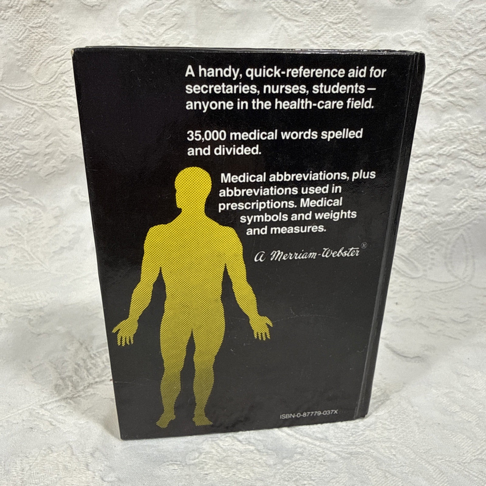 1975 Websters Medical Speller Small Size Hardcover Textbook By Merriam-Webster