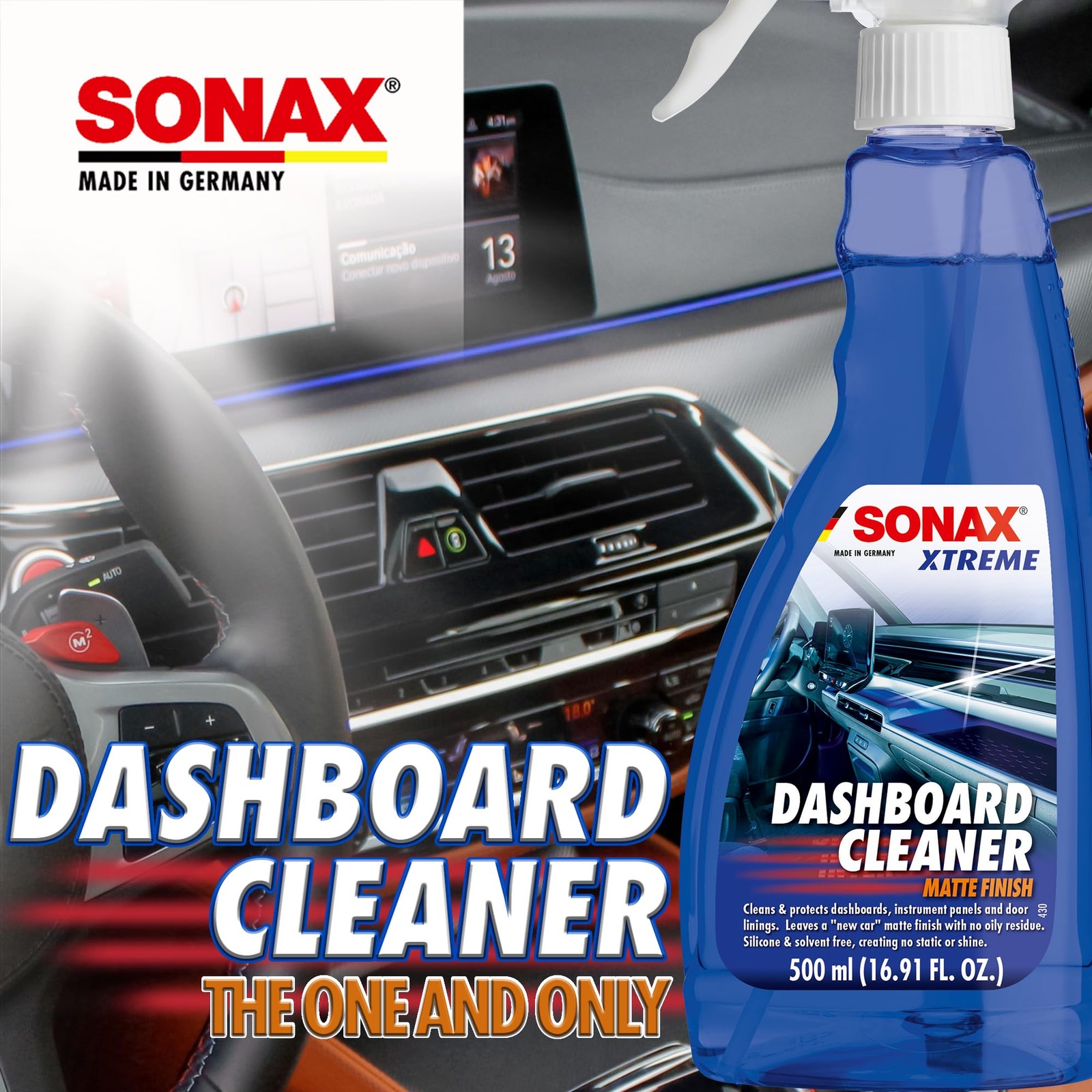 SONAX Dashboard Cleaner 283241 | Premium Interior Cleaner & Protectant for Pl…