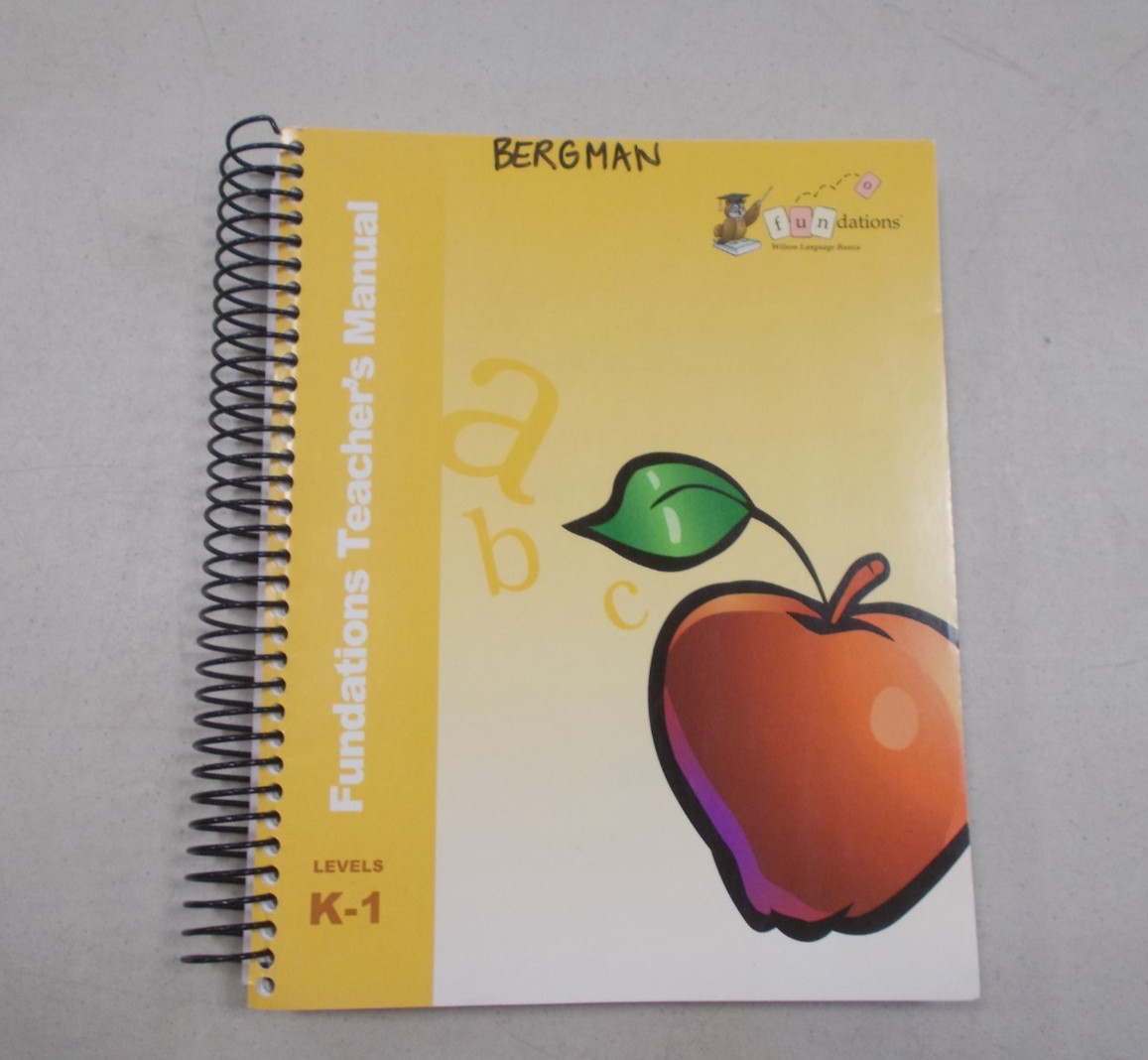 * Fundations Teacher’s Manual K-1, by Barbara A. Wilson 2006 spiral bound