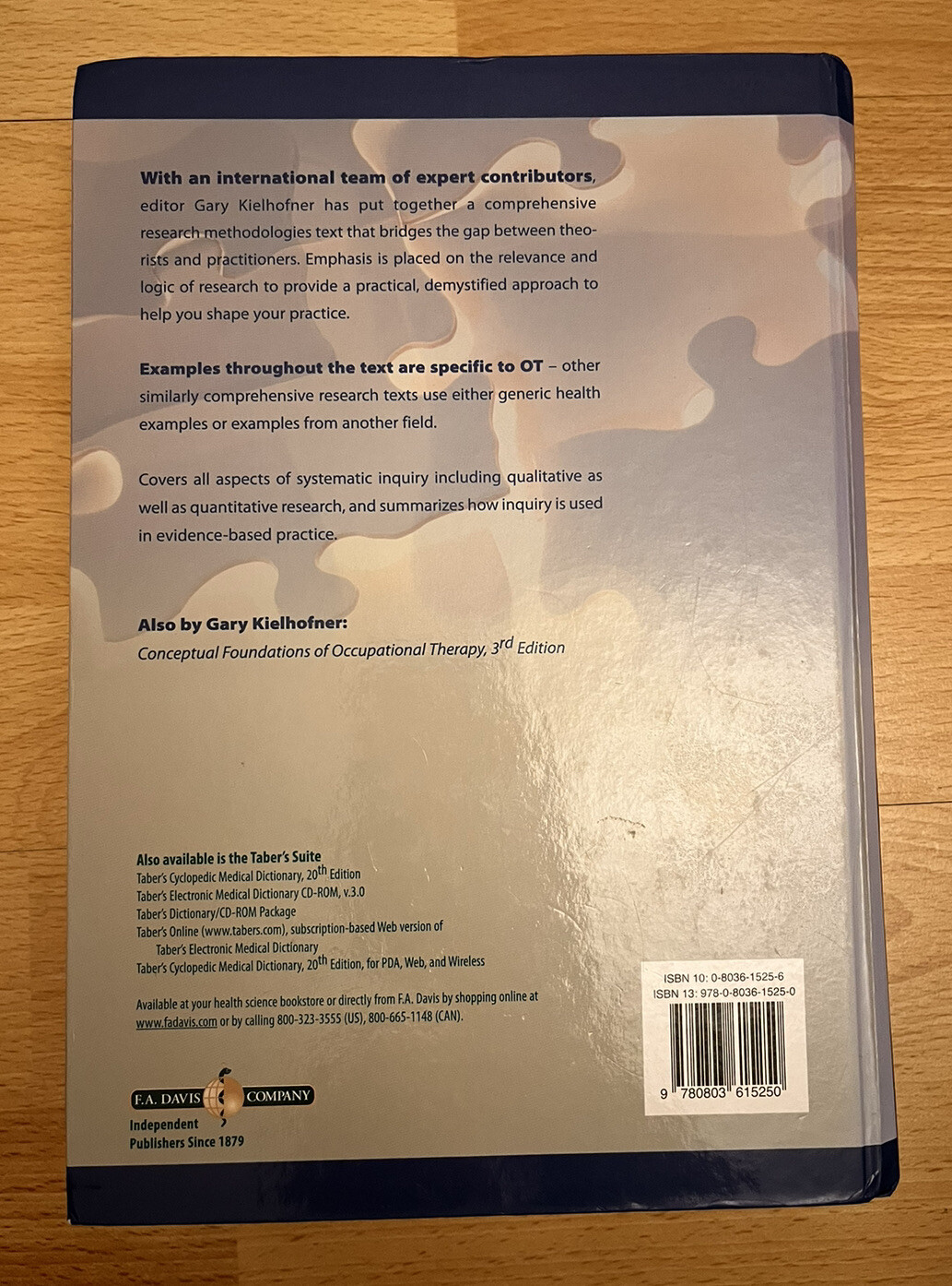 Research in Occupational Therapy by F.A. Davis Company (Hardcover, 2006)