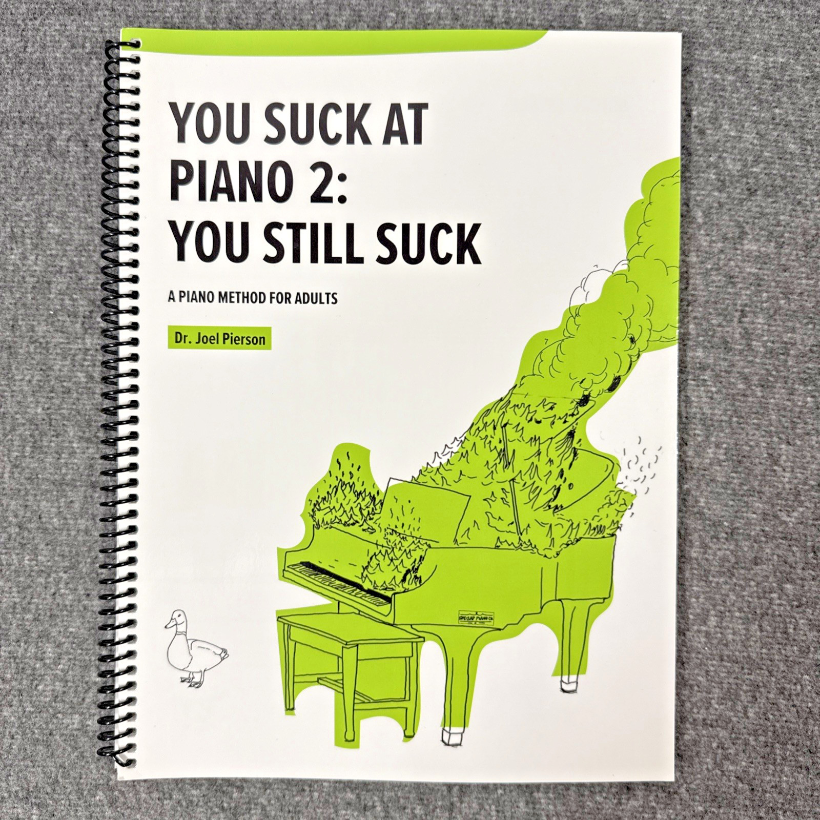 Rare You Suck At Piano 1 & 2 Joel Pierson A Piano Method for Adults HTF OOP