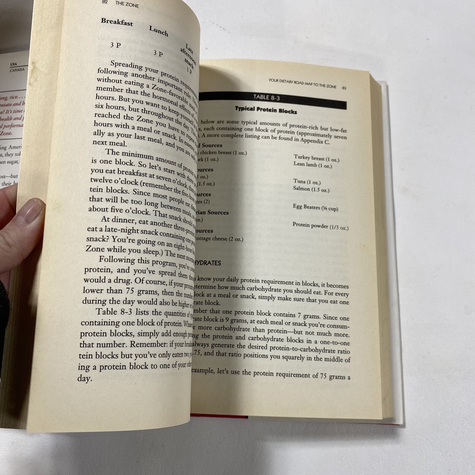 The Zone : A Dietary Road Map – Barry Sears (Dust Jacket, 1995, 1st Edition)