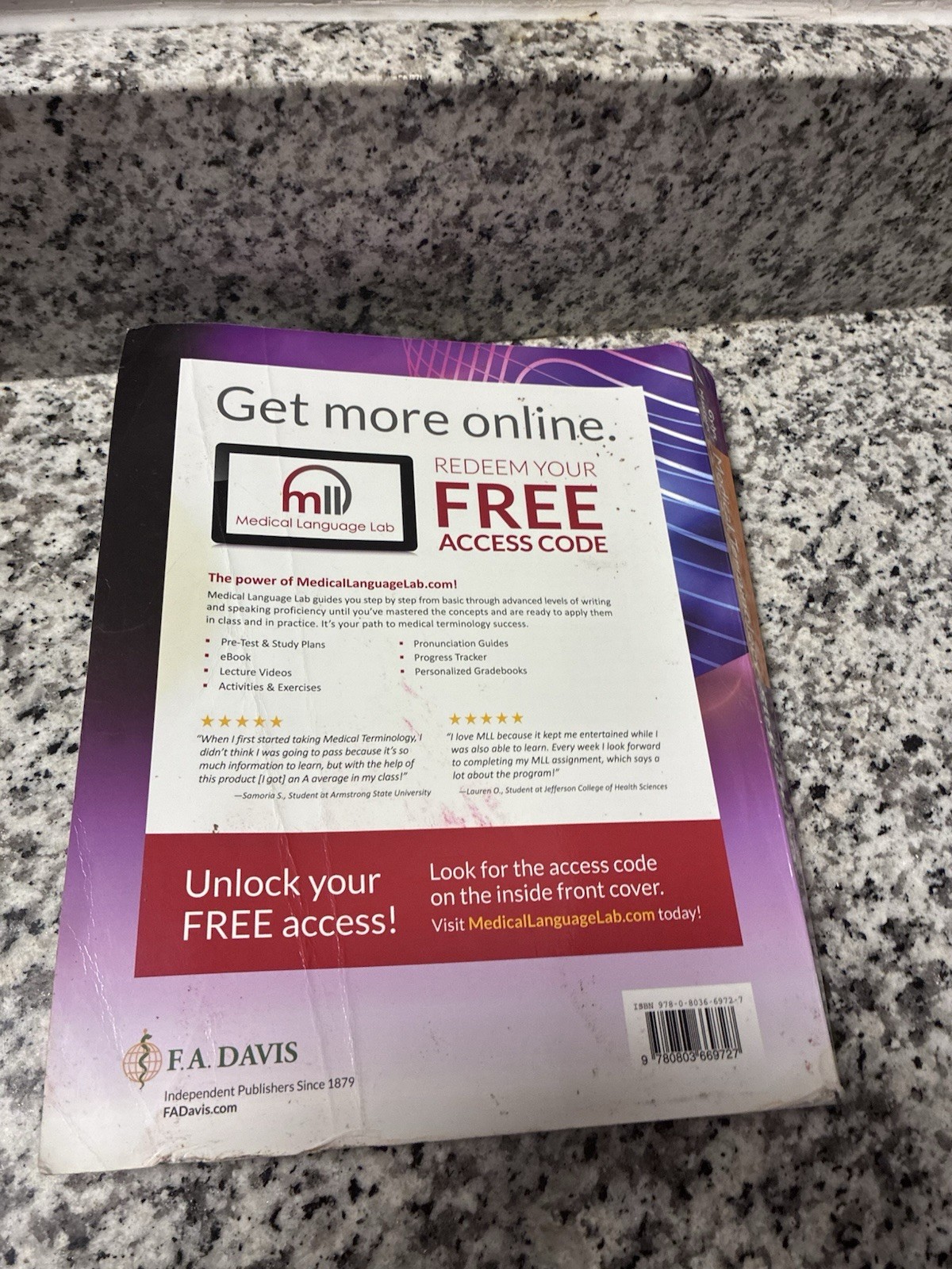 Medical Terminology Simplified 6th Gylys Masters F.A. Davis Paperback Access Co…
