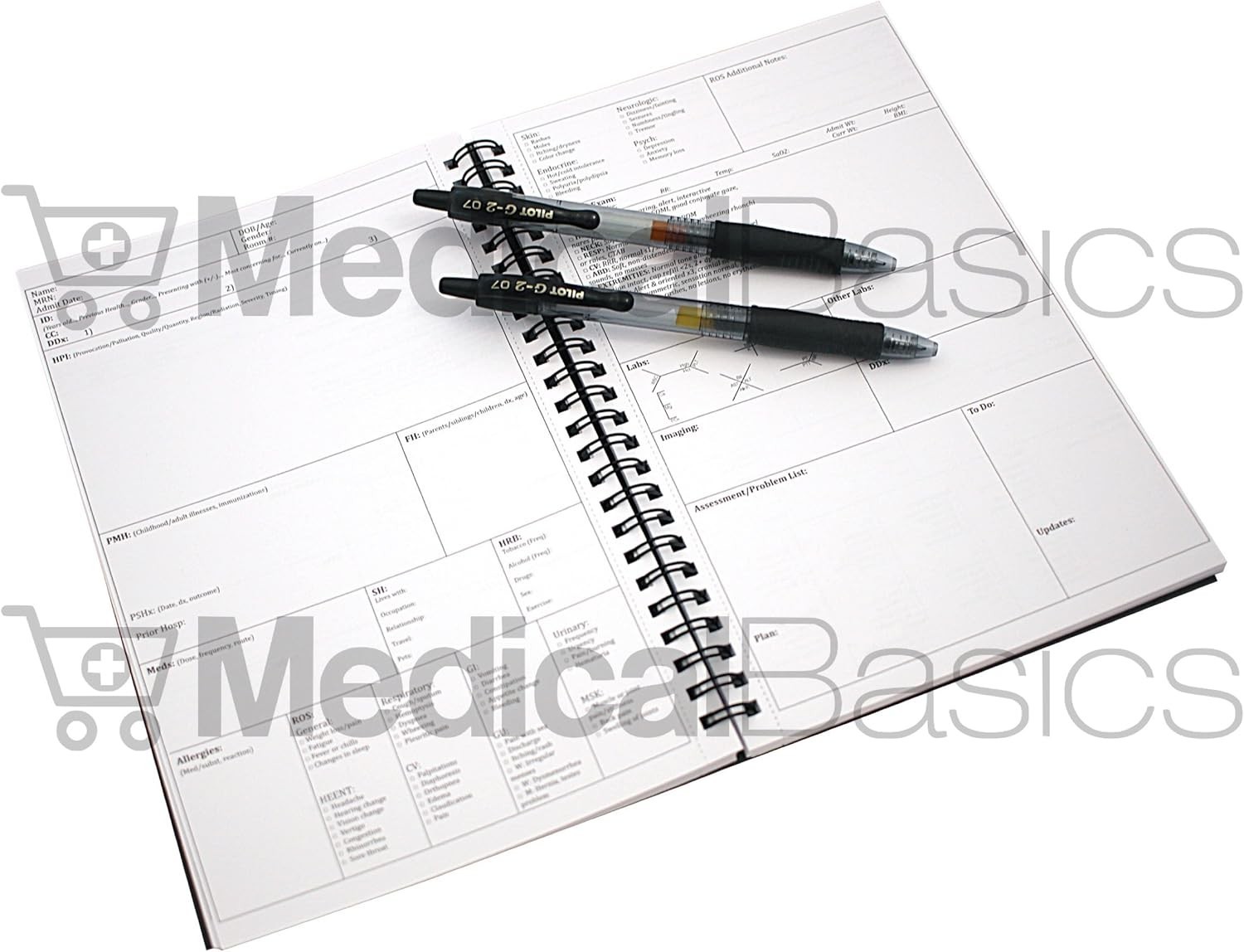 Medical History and Physical Notebook 100 Templates Perforated Pages For Medi…