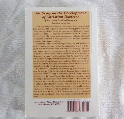 An Essay On The Development Of Christian Doctrine J. H. Cardinal Newman PB 2005
