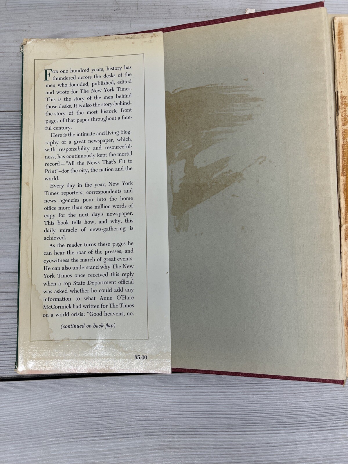 The New York Times – Page One The Major Events 1920-1975 – Disasters – Lot Of 3.