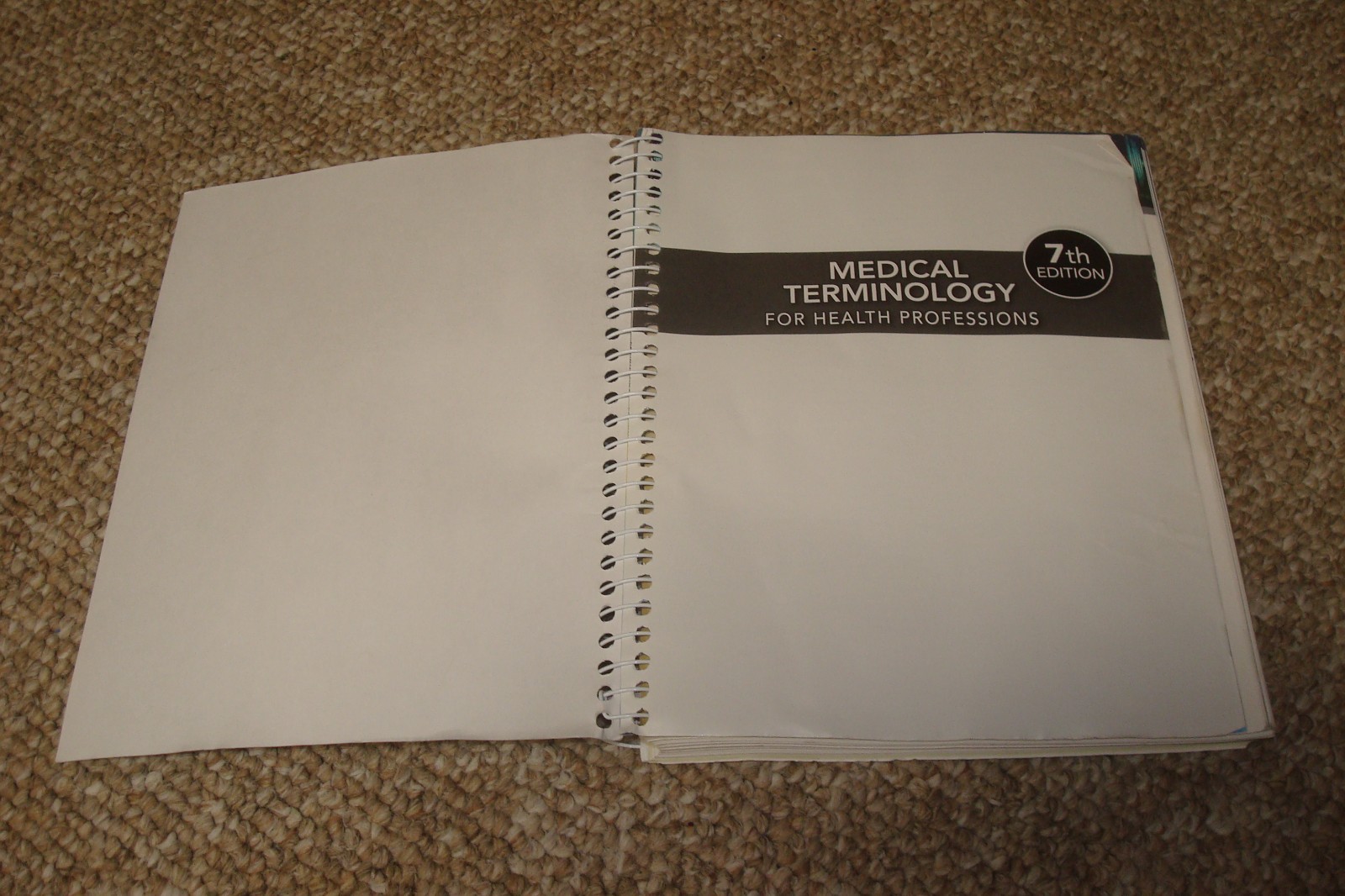 Medical Terminology for Health Professions 7th Edition Spiral Bound. Ann Ehrlich
