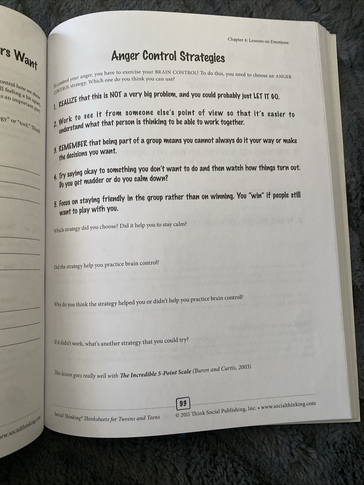 SOCIAL THINKING THINKSHEETS FOR TWEENS AND TEENS LEARNING By Michelle Garcia