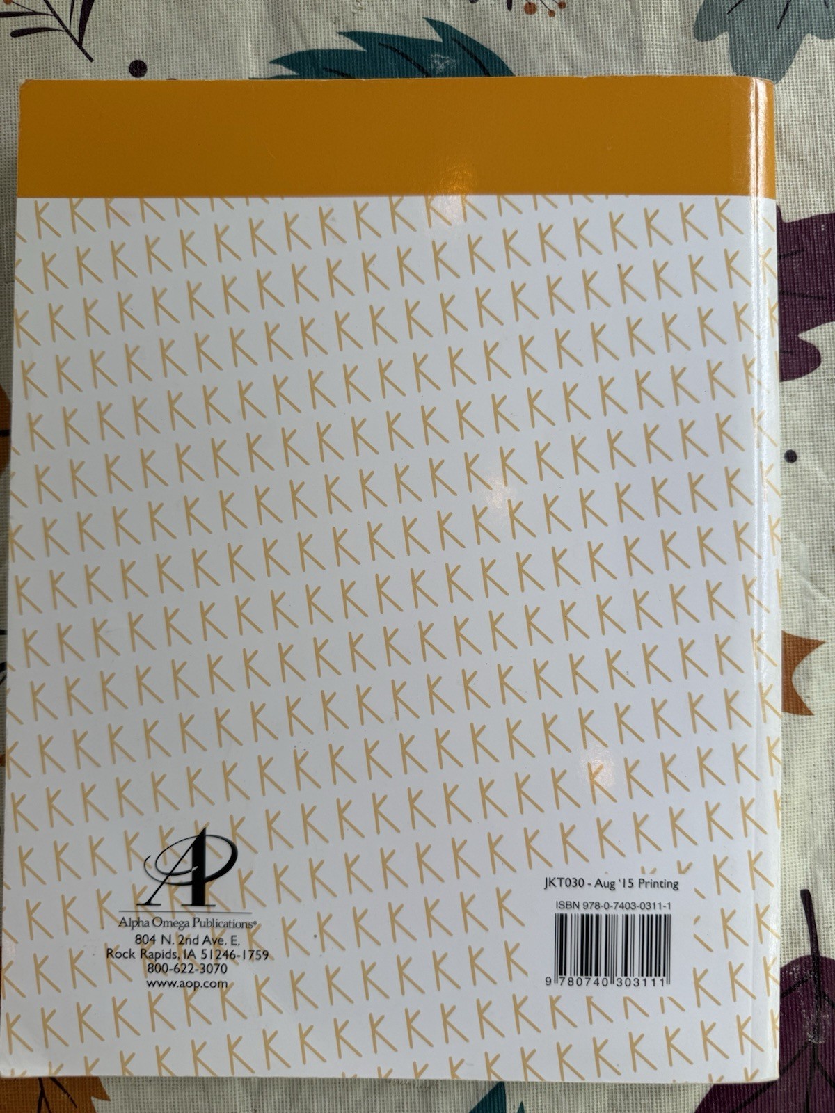 Alpha Omega Horizons Math Teacher’s Guides K-3 Lot Paperback 2012 Good