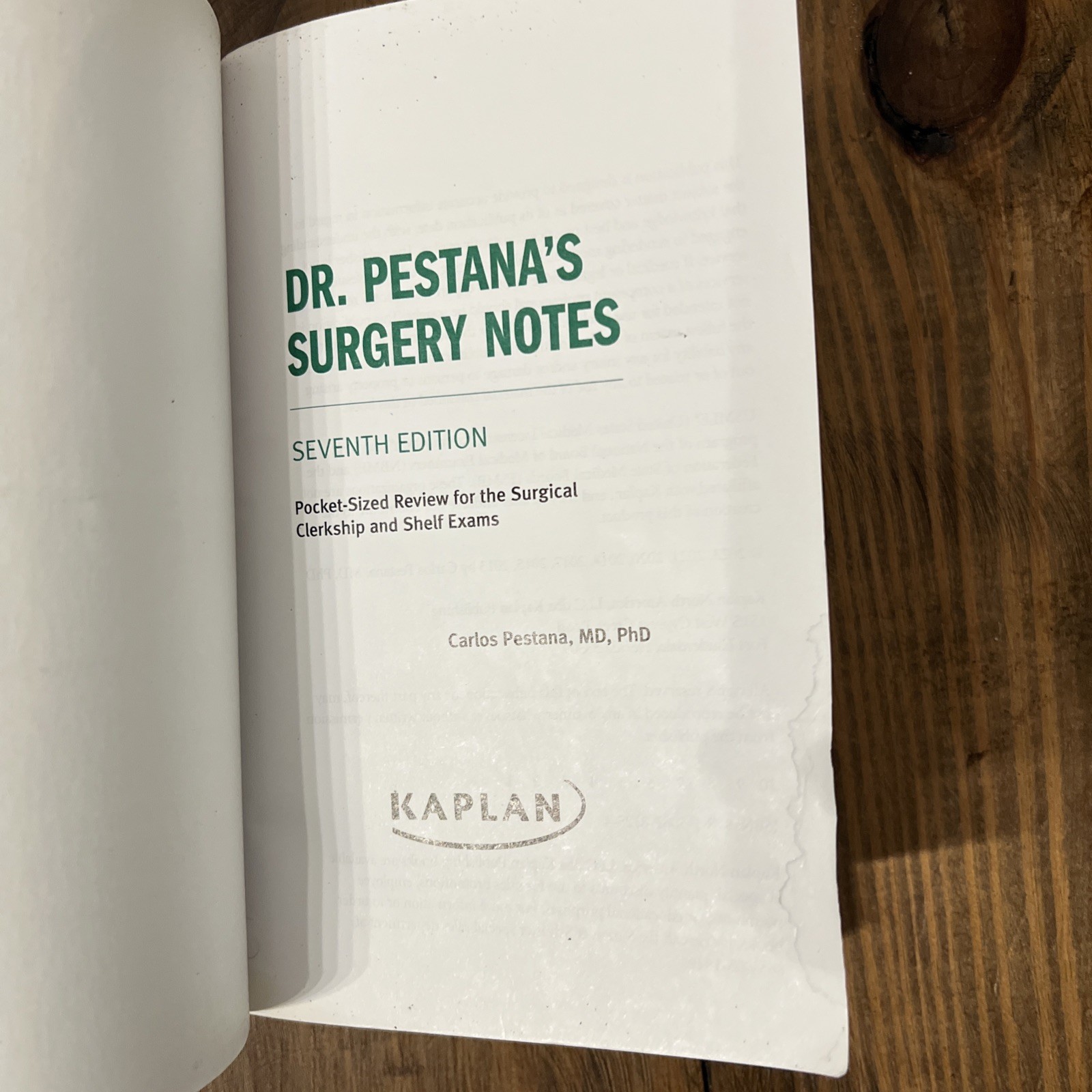 Dr. Pestana’s Surgery Notes, Seventh Edition: Pocket-Sized Review