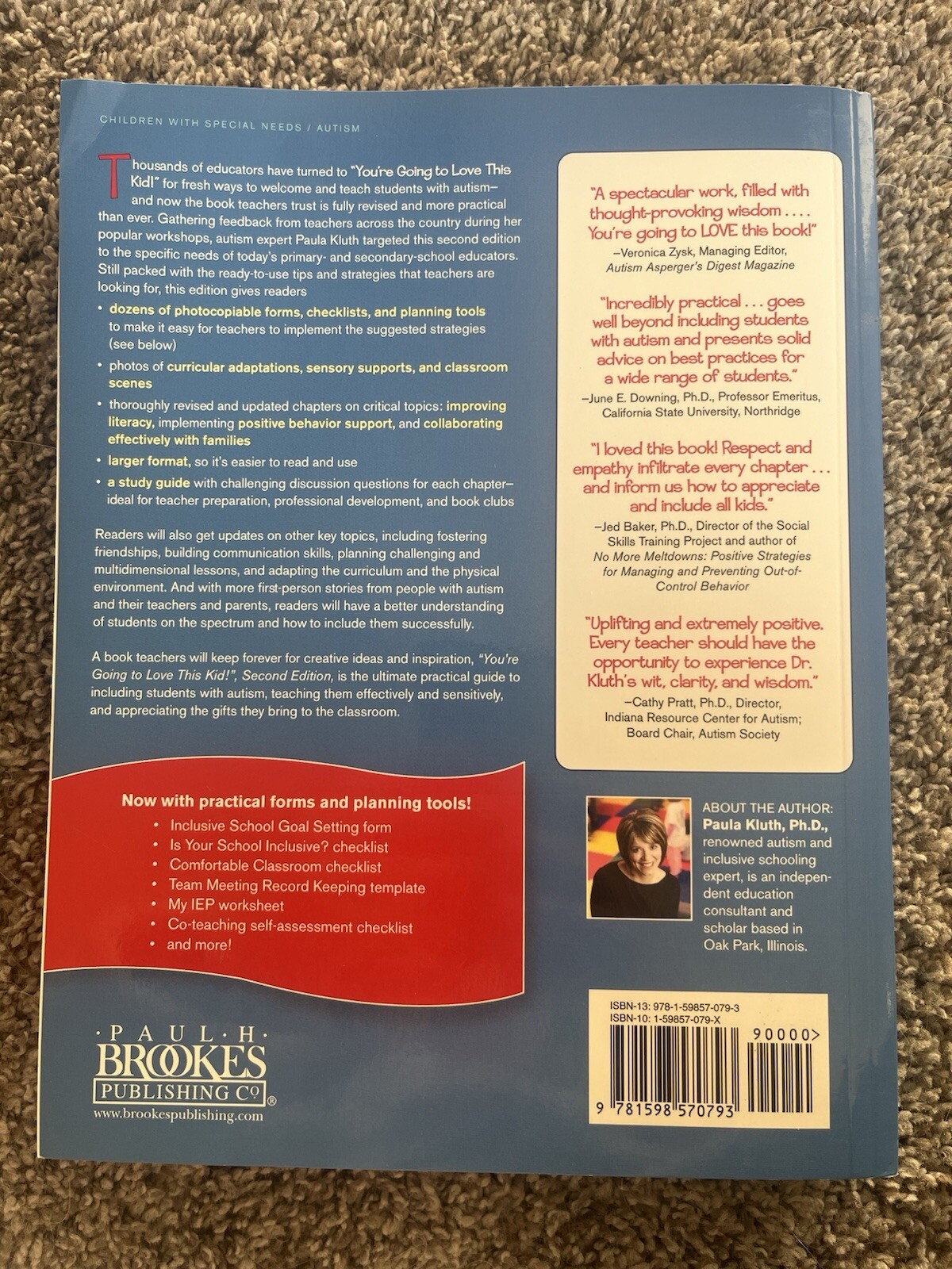 You’re Going to Love This Kid! By Paula Kluth autism