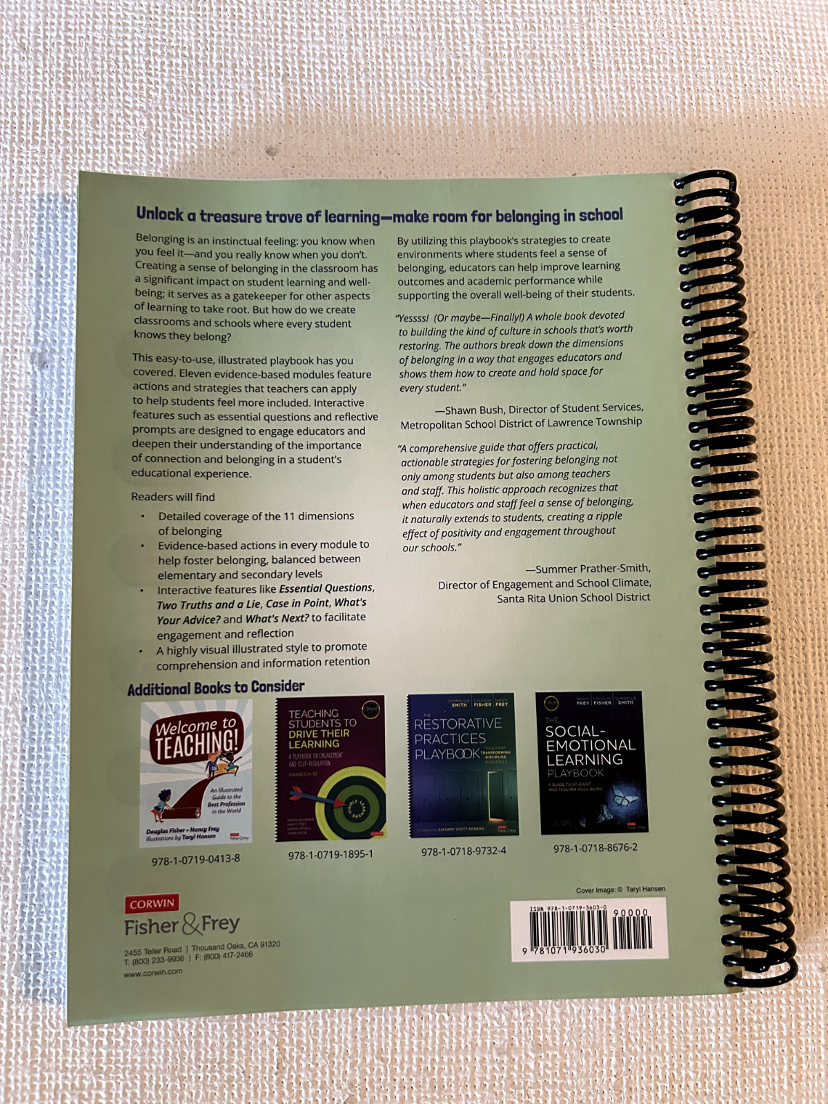 Belonging in School : Creating a Place Where Kids Want to Learn and Teachers…