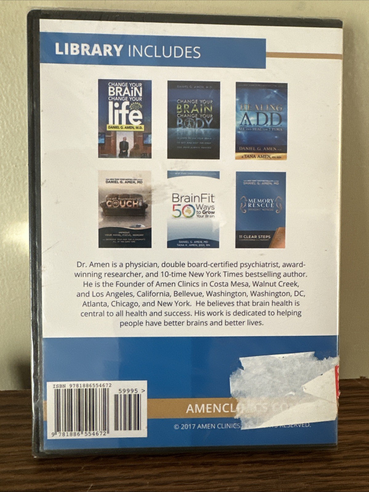 Dr. Amen’s Advanced Brain Health Library by Daniel G. Amen (2017, DVD)
