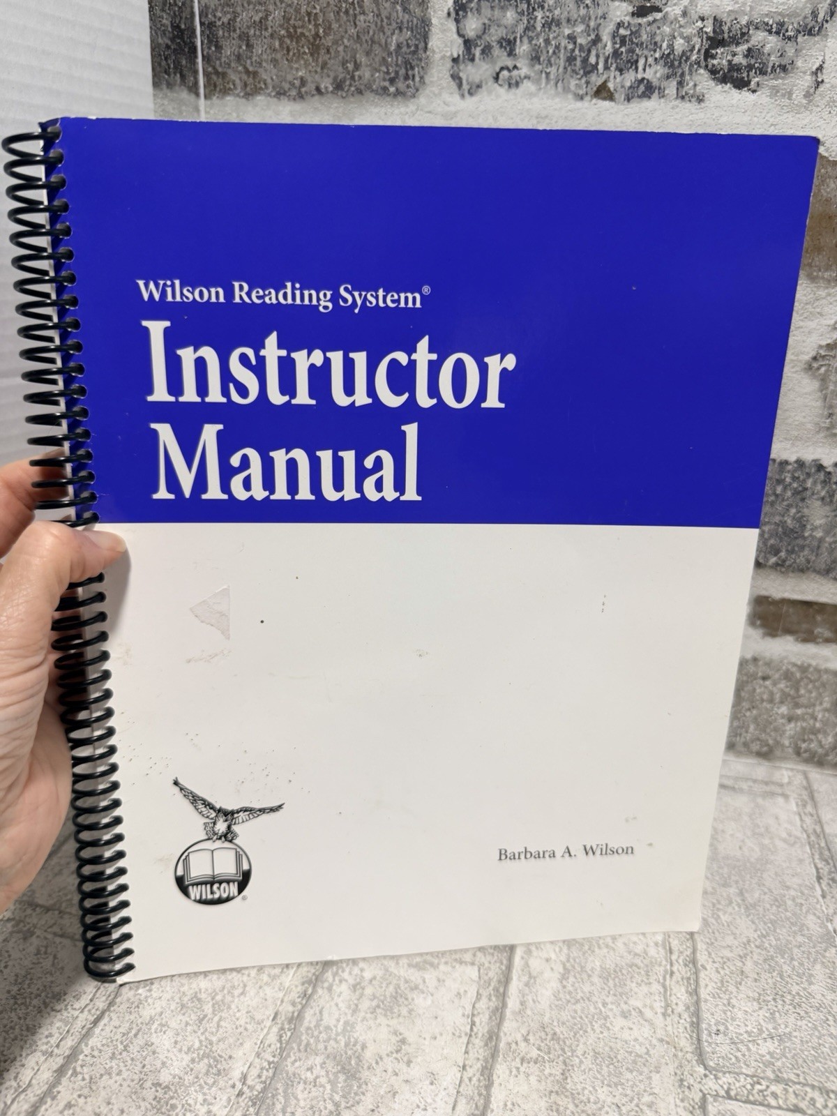 Instructor Manual (Wilson Reading System) By Barbara A Wilson 1996 3rd Edition