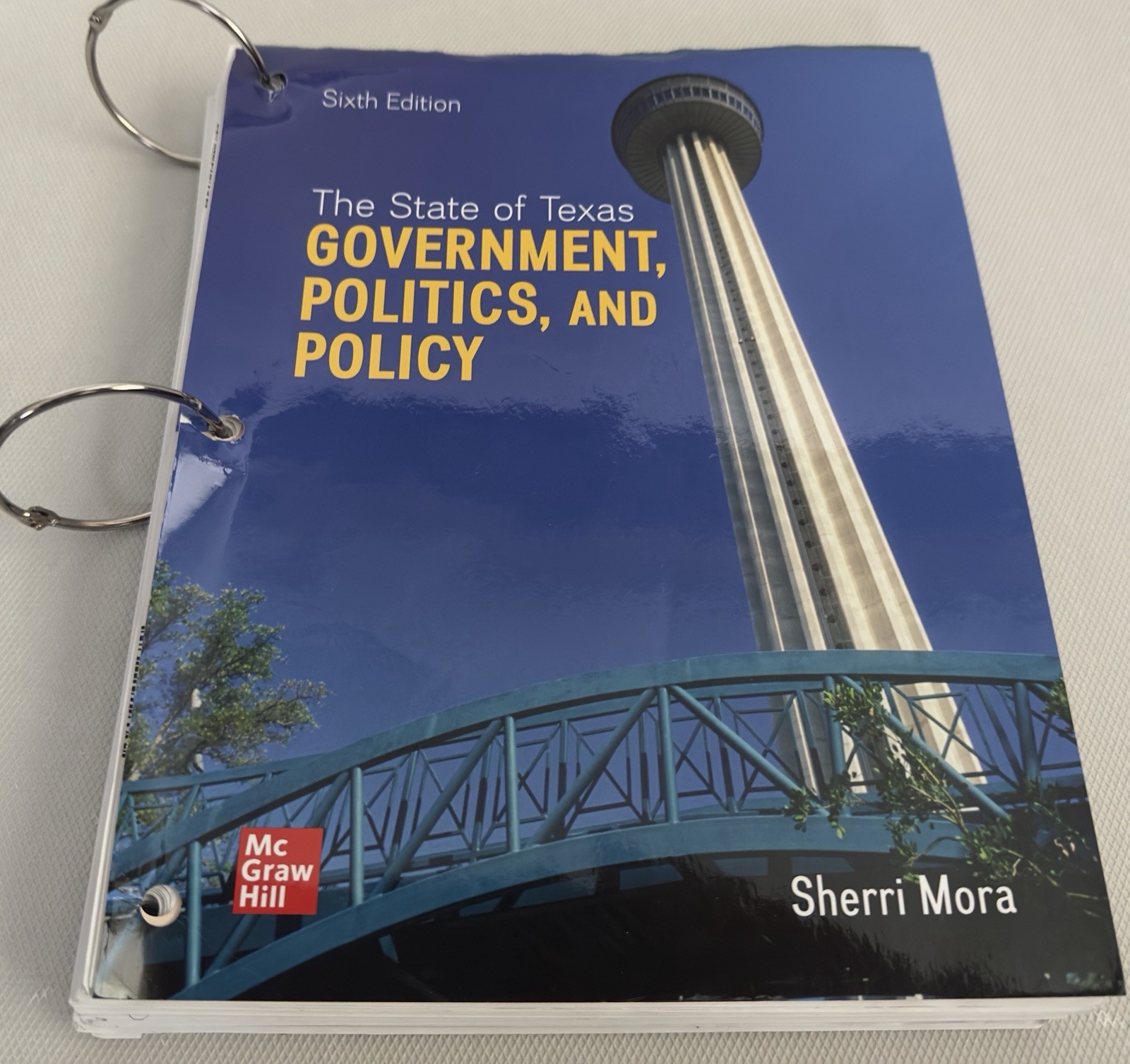 McGraw Hill State of Texas Govt Politics & Policy 6th Ed Spiral Bound Mora
