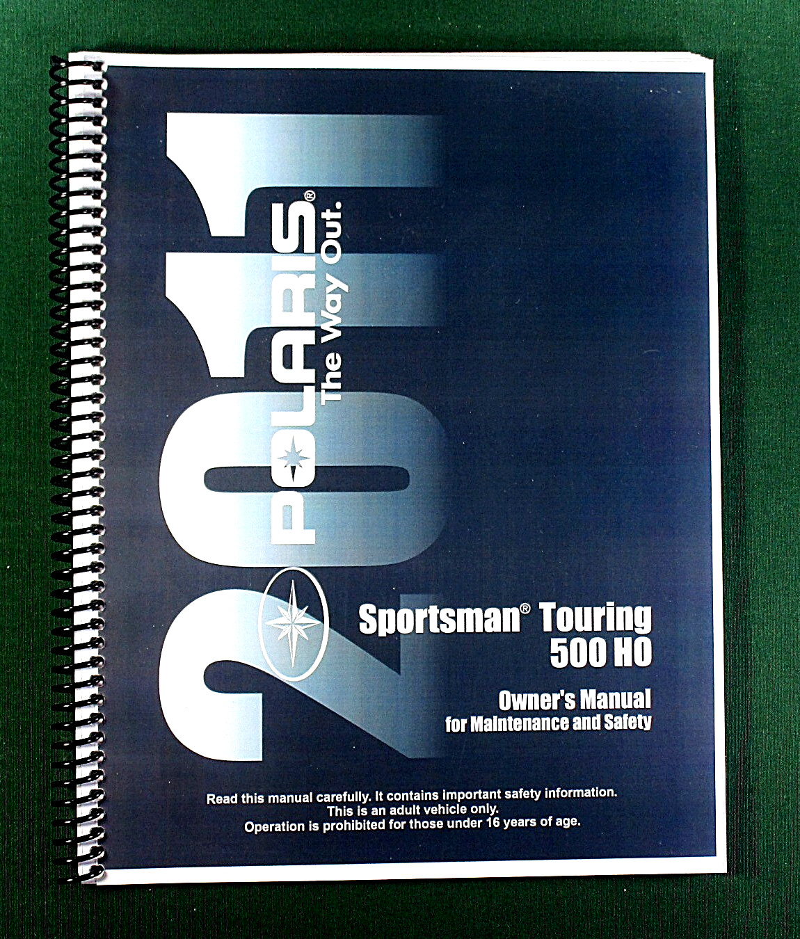 2011 Polaris Sportsman Touring 500 HO Owner’s Manual: 129 Pages & Clear Covers!