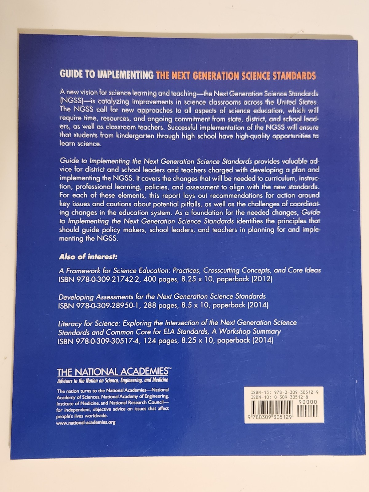 Guide to Implementing the Next Generation Science Standards by Committee on a…