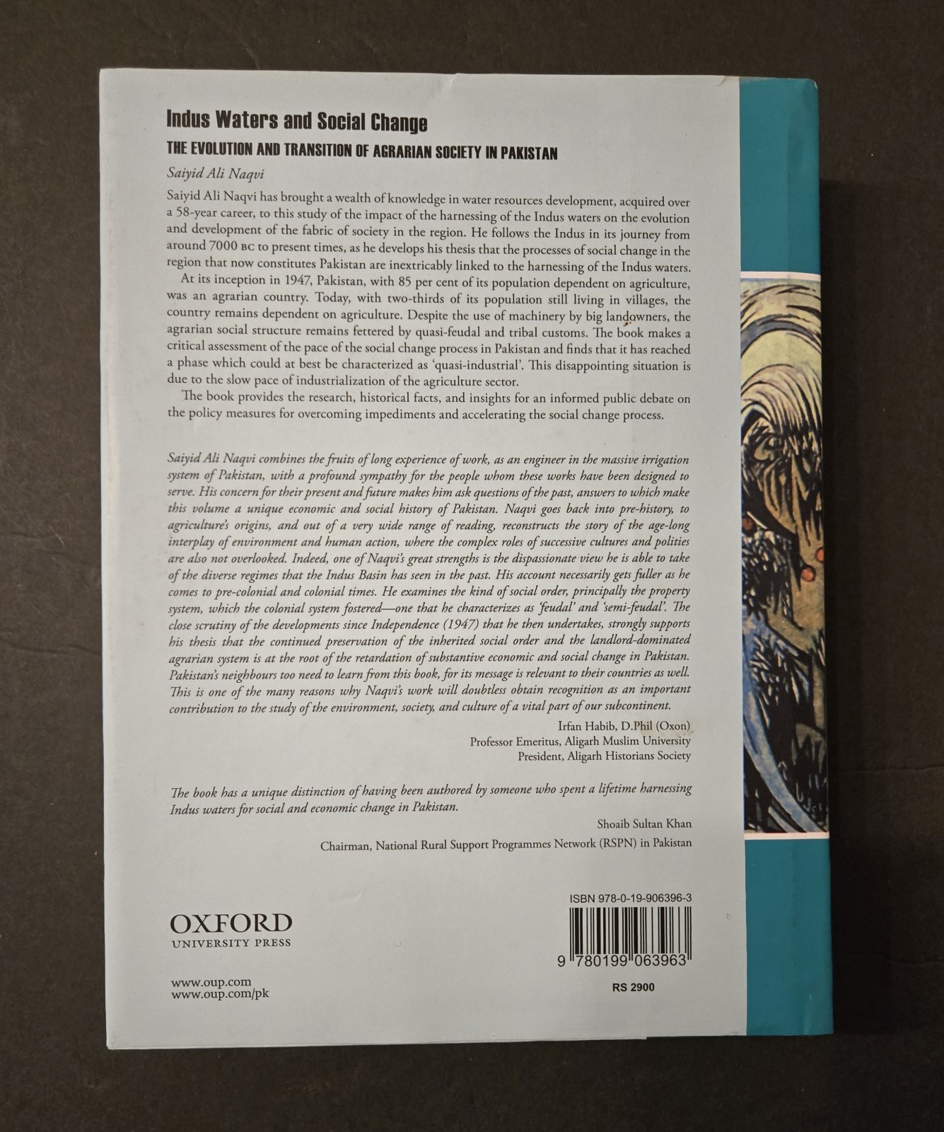 Indus Waters and Social Change Agrarian Society Pakistan SIGNED Saiyid Ali Naqvi