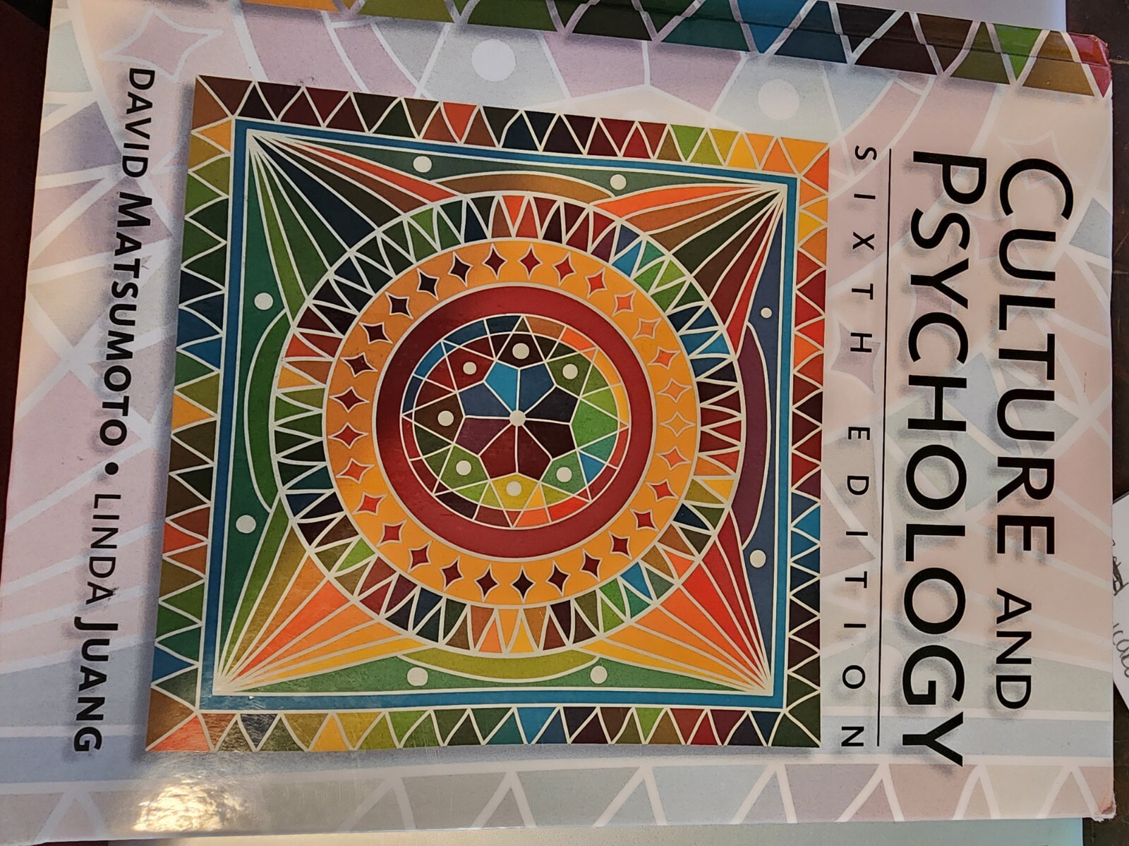 Culture and Psychology by David Matsumoto and Linda Juang (2016, Hardcover)