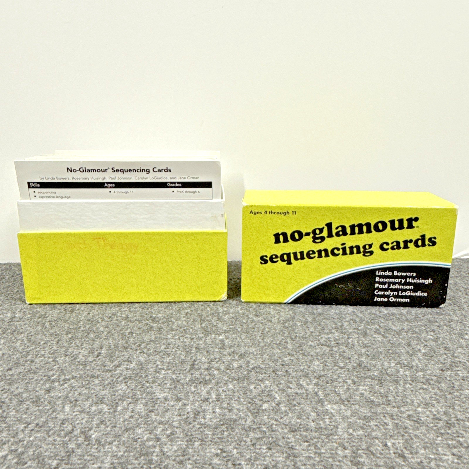No-glamour Sequencing Cards LinguiSystems Speech Language Therapy Elementary Age
