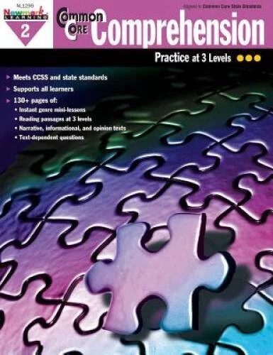NEW – Newmark Learning Grade 2 Common Core Comprehension Practice at 3 Levels