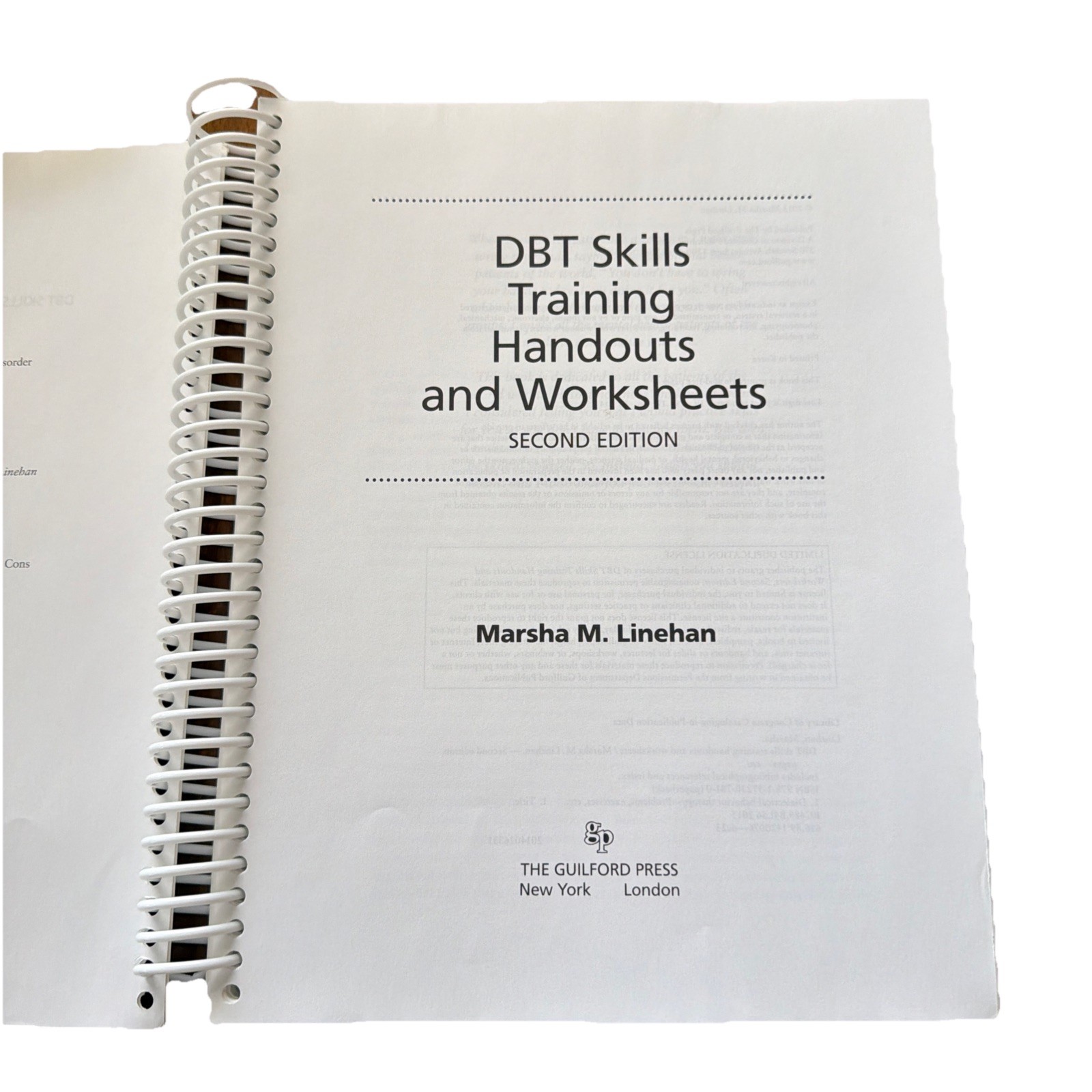 DBT Skills Training Handouts and Worksheets – M. Linehan (2014, Trade Paperback)
